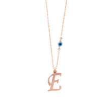 Load image into Gallery viewer, Greek and English Initial 925 Silver Necklace PREORDER