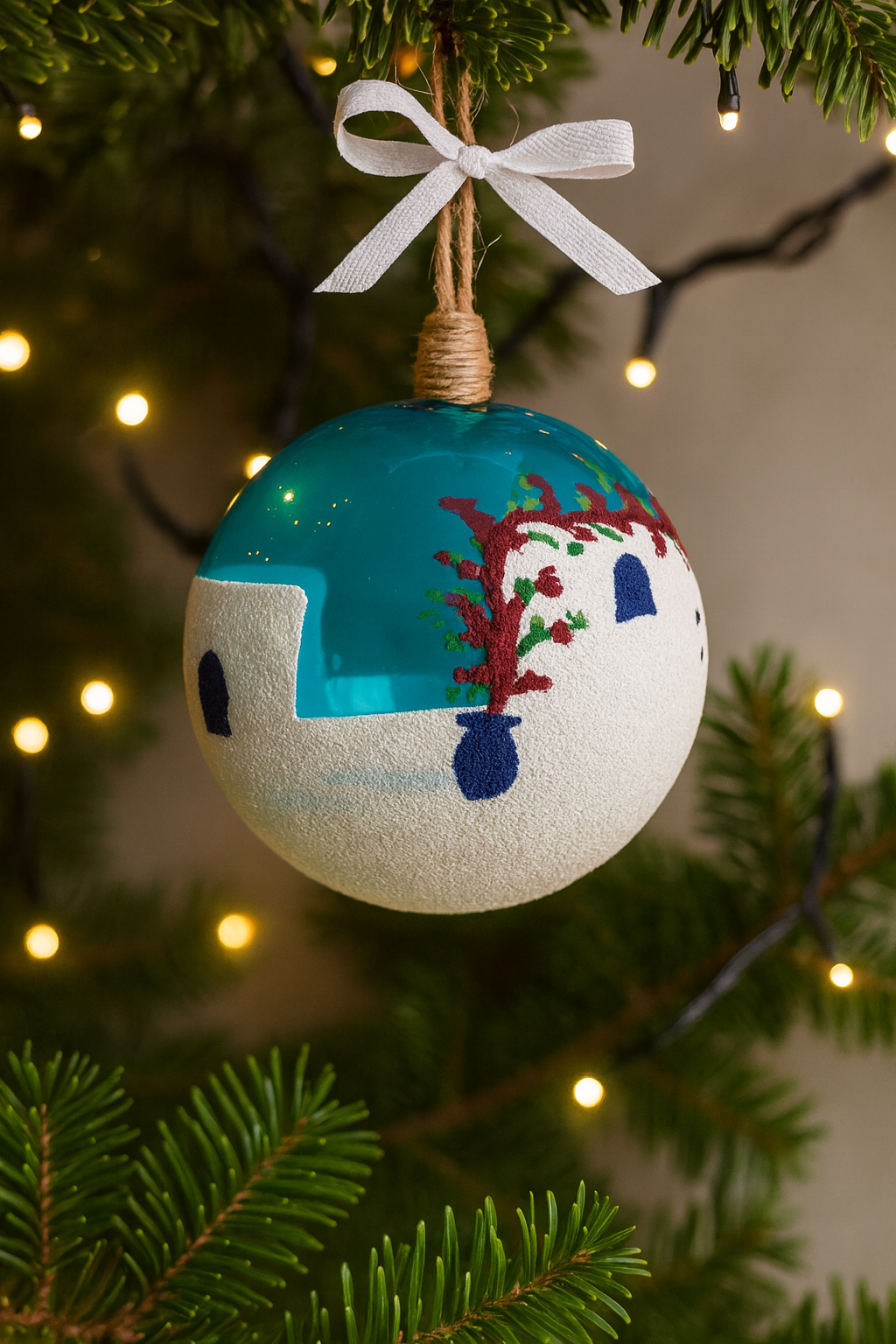 Hand Blown Glass Baubles Bougainvillea