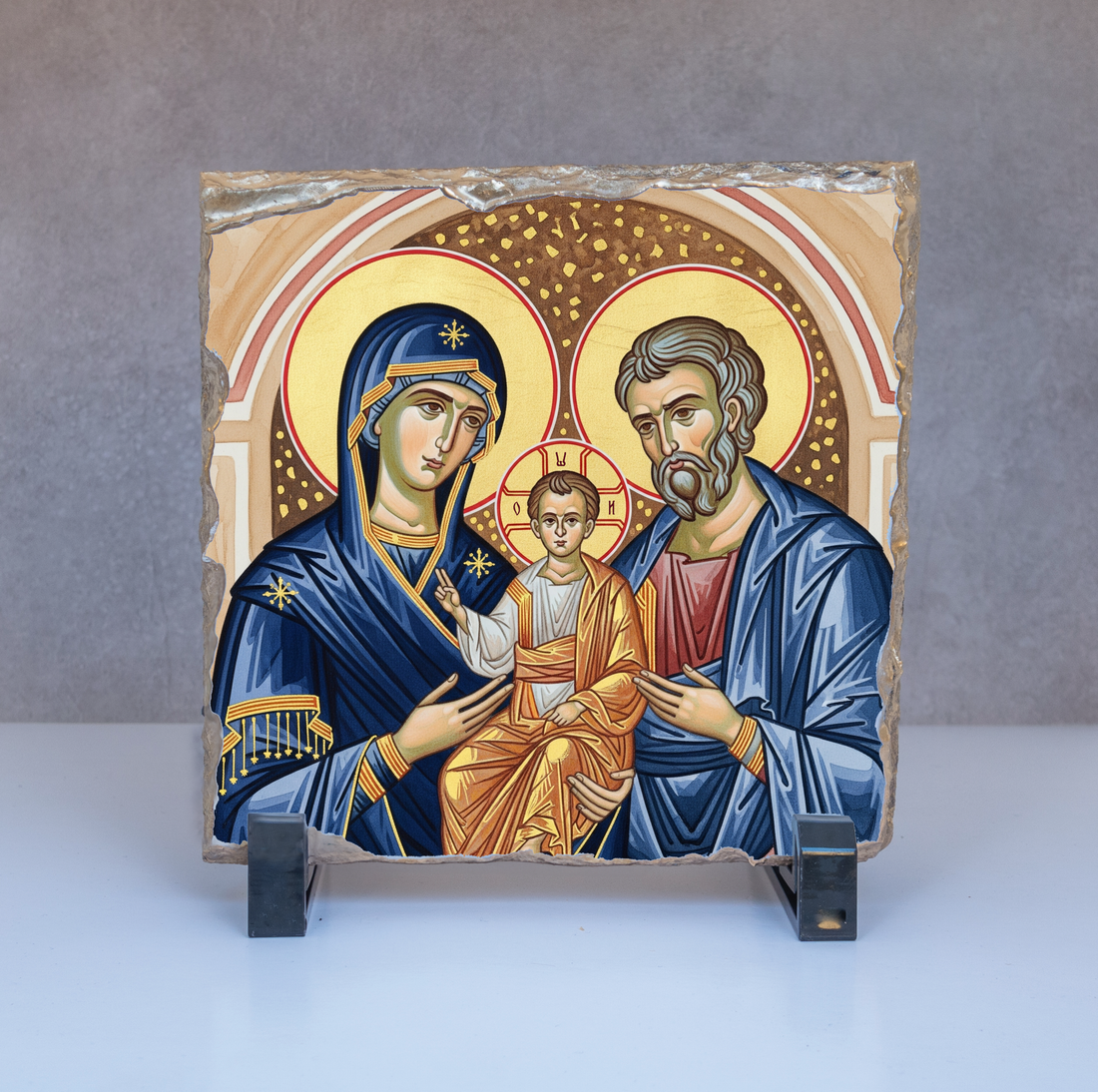 The Holy Family Ceramic Slate Icons - Choose From 3 Designs