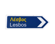 Load image into Gallery viewer, Greek Island Town Sign