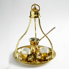 Load image into Gallery viewer, Copper and Brass Traditional Greek Coffee Trays