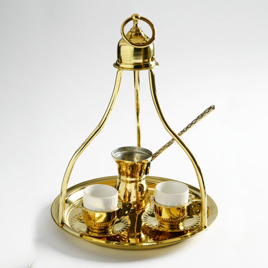 Copper and Brass Traditional Greek Coffee Trays