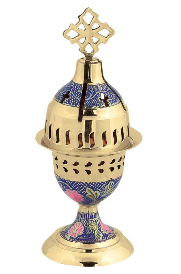 Brass Kantili Coloured Enamel - Vigil Lamp Pre Order Arrives Early July