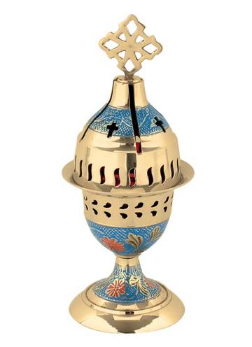 Brass Kantili Coloured Enamel - Vigil Lamp Pre Order Arrives Early July