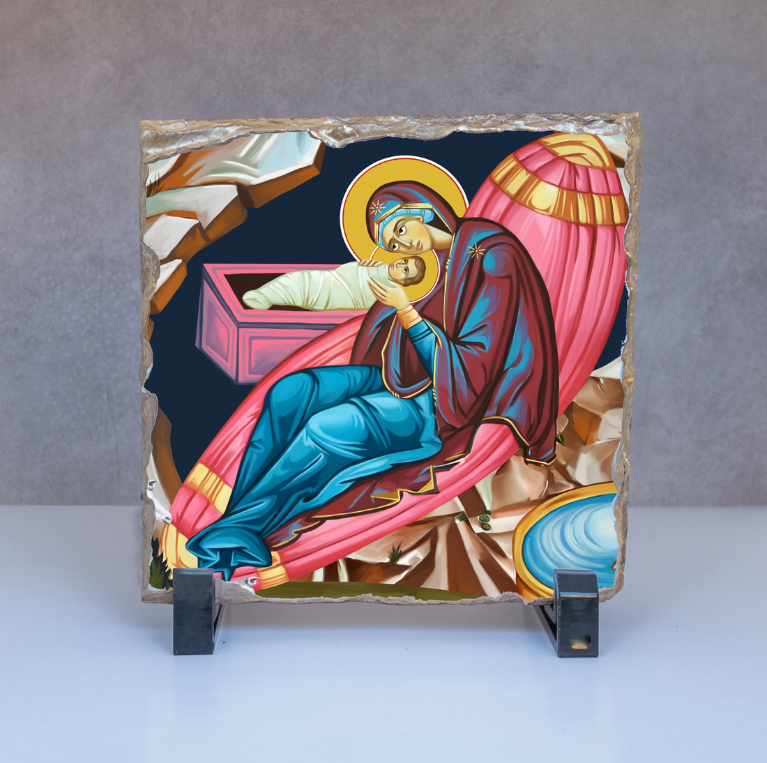 The Birth of Christ Slate Icons