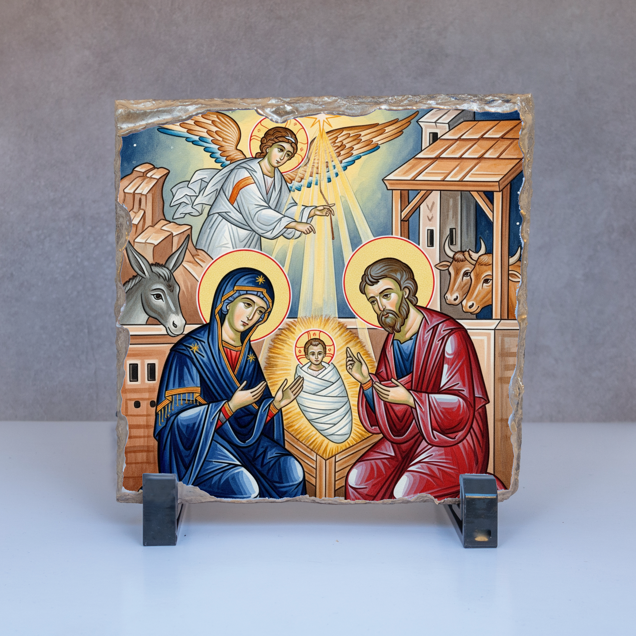 The Birth of Christ Slate Icons