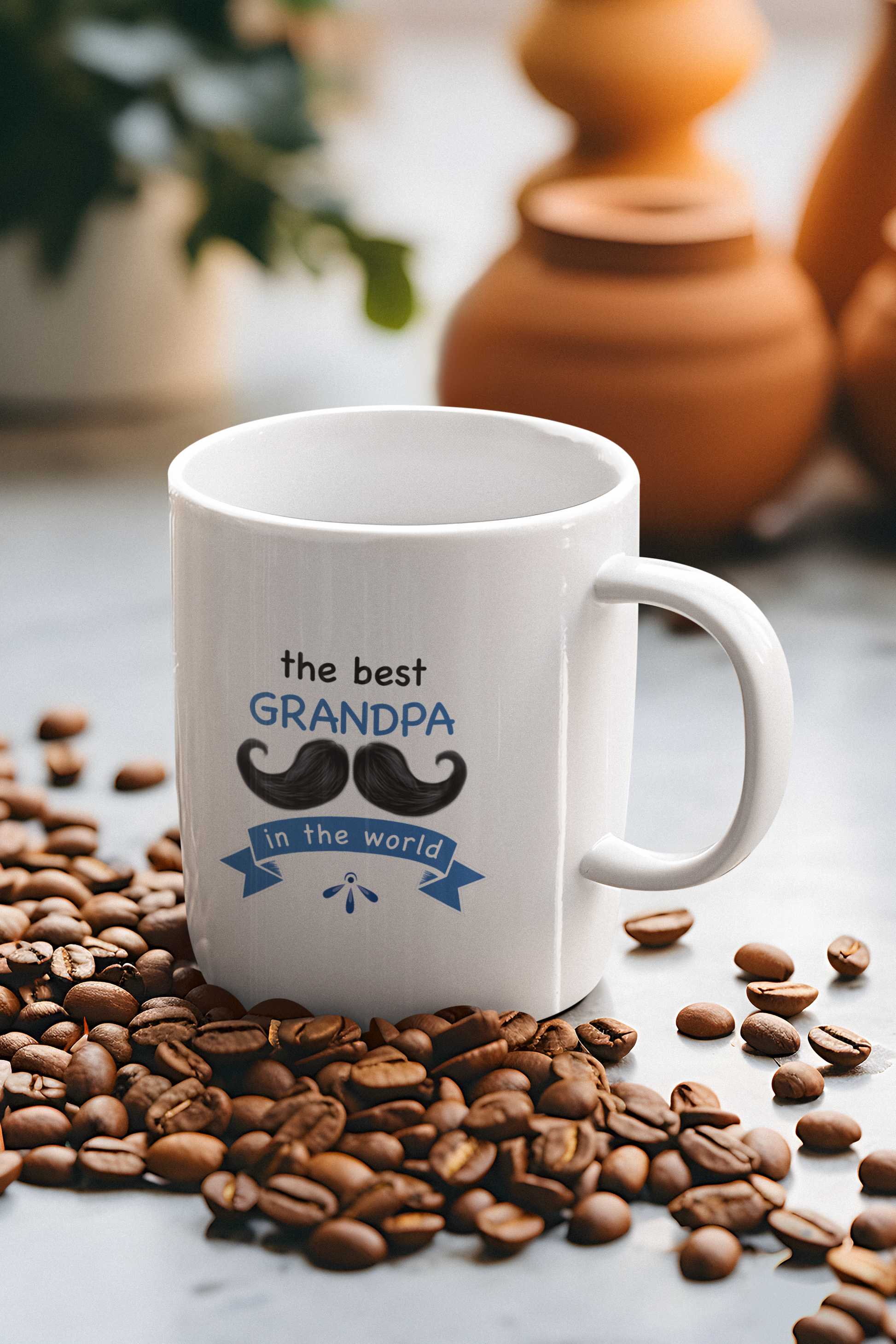 Grandpa Greek Grandfather mug. Ceramic coffee mug for grandfathers, perfect Father’s Day gift, birthday gift or meaningful Greek-Australian gift in Australia.