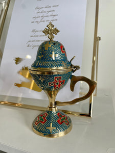 Orthodox Coloured Thimiato - Censer