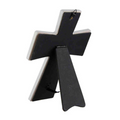 reverse of decorative ceramic cross