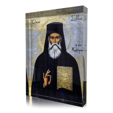 Orthodox Icon Saint Savvas Of Kalymnos - Greek Christian Orthodox icon, religious gift, faith decor
Agios Savvas Kalymnos