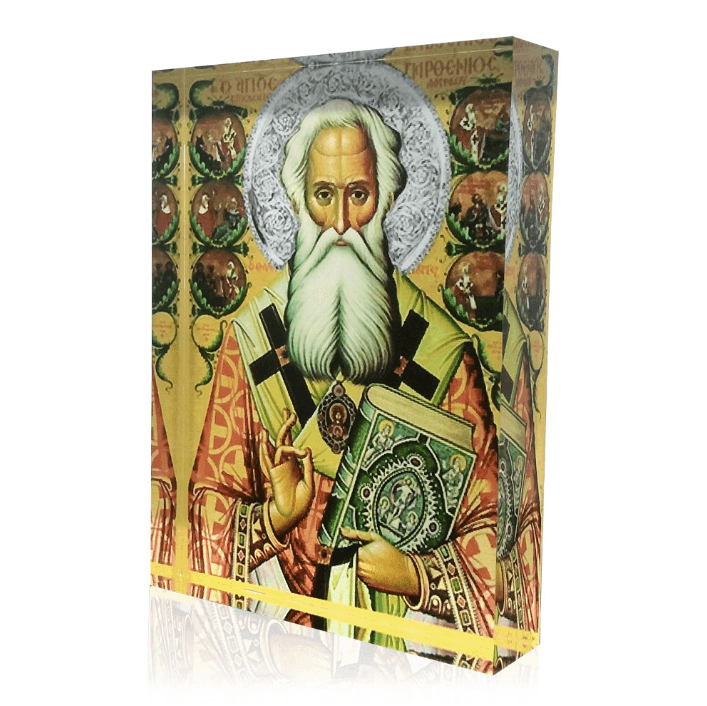 Saint Parthenios Greek Orthodox icon, religious gift, Christian home decor
Agios Parthenios patron saint for cancer patients.