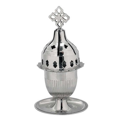 Orthodox Brass Kantilia Nickel Plated - Vigil Lamp