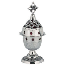 Load image into Gallery viewer, Orthodox Brass Kantilia Nickel Plated - Vigil Lamp
