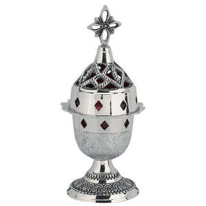 Orthodox Brass Kantilia Nickel Plated - Vigil Lamp