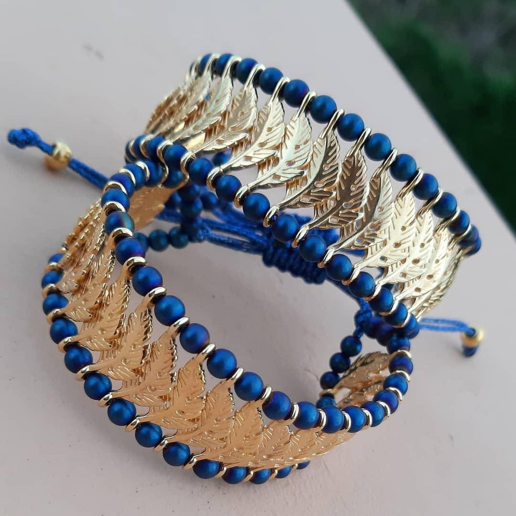 Leaf Bracelet Beaded