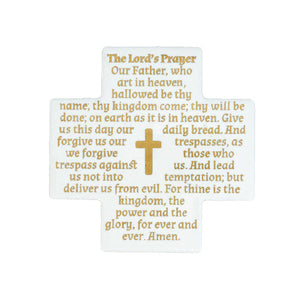 Ceramic Cross Lords Prayer