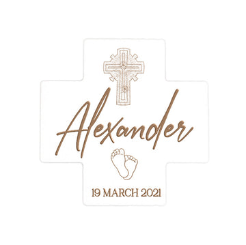 Ceramic Cross Christening / Birth