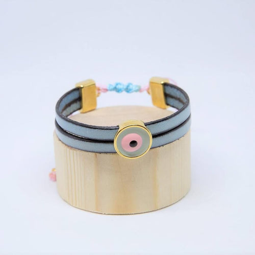 Leather Mati Bracelet