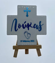 Load image into Gallery viewer, Ceramic Cross Christening / Birth