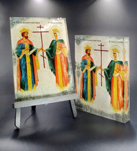 Load image into Gallery viewer, Άγιος Κωνσταντίνος Ελένη Saint Constantine and Saint Helen Icon