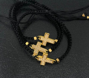 Shimmer Macrame Cross