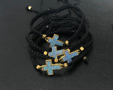 Load image into Gallery viewer, Shimmer Macrame Cross