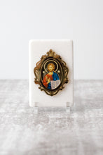 Load image into Gallery viewer, Thassos Marble  Icon with Gold Mirror JUST ARRIVED