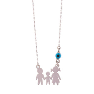 Family 925 Silver Necklace with Mati PREORDER