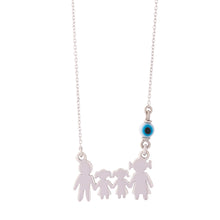Load image into Gallery viewer, Family 925 Silver Necklace with Mati PREORDER