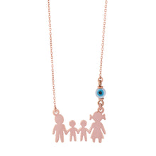 Load image into Gallery viewer, Family 925 Silver Necklace with Mati PREORDER