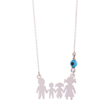 Load image into Gallery viewer, Family 925 Silver Necklace with Mati PREORDER
