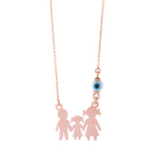Load image into Gallery viewer, Family 925 Silver Necklace with Mati PREORDER