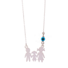 Load image into Gallery viewer, Family 925 Silver Necklace with Mati PREORDER