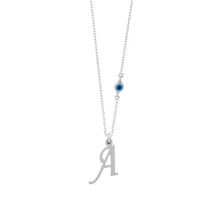 Load image into Gallery viewer, Greek and English Initial 925 Silver Necklace PREORDER