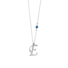 Load image into Gallery viewer, Greek and English Initial 925 Silver Necklace PREORDER