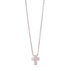 Small Cross 925 Silver Necklace