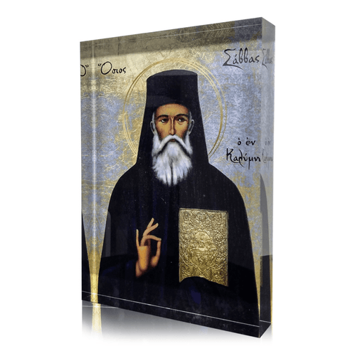 Άγιος Σάββα της Καλυμνως Saint Savvas tou Kalymnos Icon