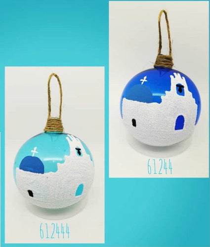 Hand Blown Glass Baubles Anafi IN STOCK NOW