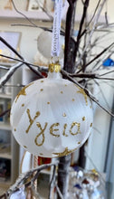 Load image into Gallery viewer, Hand Blown Glass Baubles with Christmas Wishes IN STOCK NOW