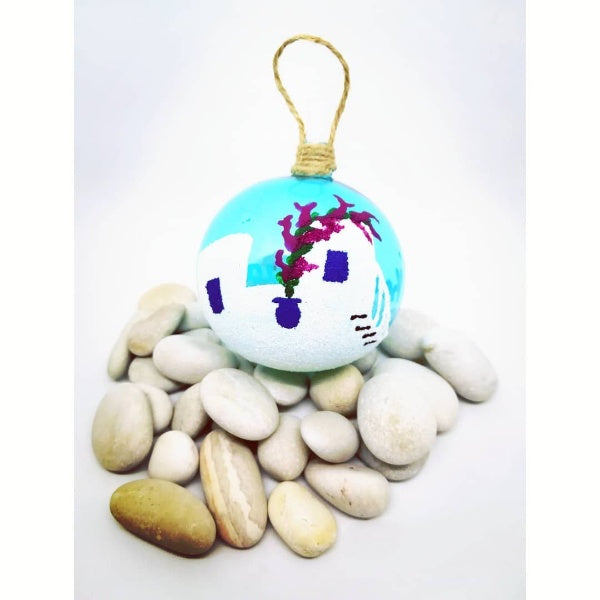 Hand Blown Glass Baubles Bougainvillea IN STOCK NOW