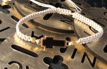 Load image into Gallery viewer, Macrame Cross Bracelet