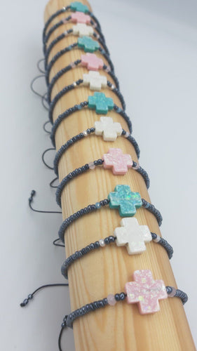 Opalite Crosses