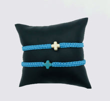 Load image into Gallery viewer, Macrame Turquoise Bracelets