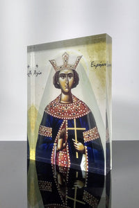 Saint Irene Orthodox Christian Icon with background