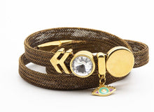 Load image into Gallery viewer, Metal Mesh Bracelets Triple Wrap